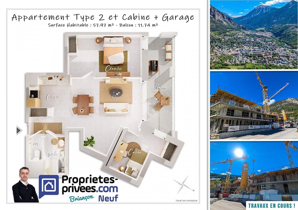 Vente Appartement à Briançon 3 pièces