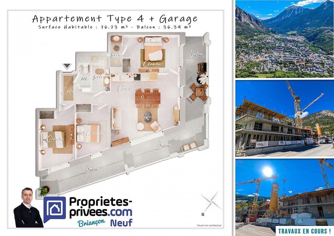 Vente Appartement à Briançon 4 pièces