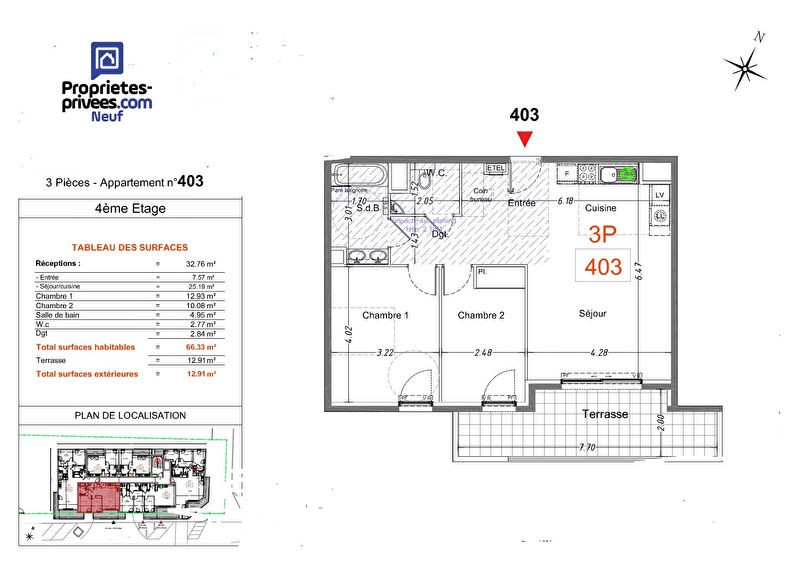 Vente Appartement à Cagnes-sur-Mer 3 pièces