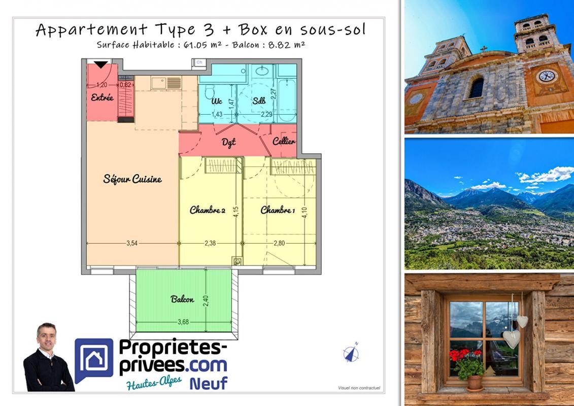 Vente Appartement à Briançon 3 pièces