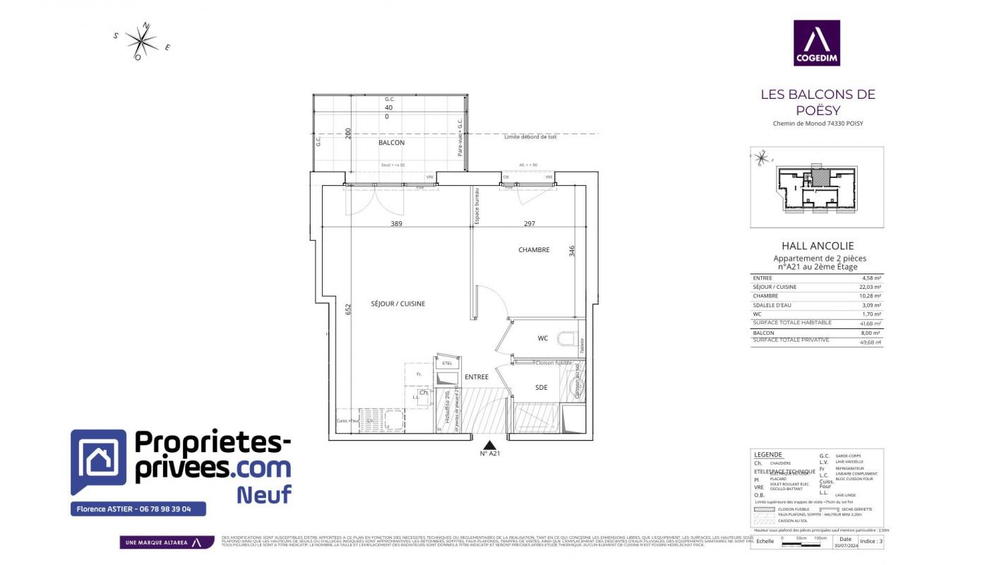 Vente Appartement à Poisy 2 pièces