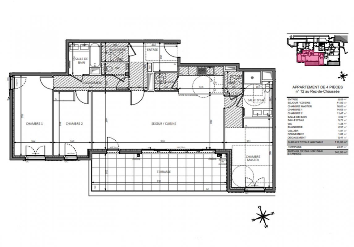 Vente Appartement à Beausoleil 4 pièces