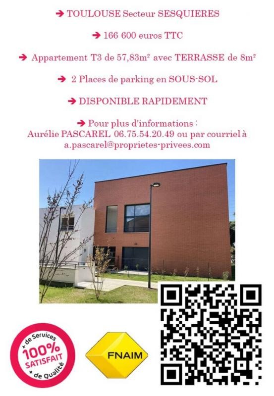 Vente Appartement à Toulouse 3 pièces