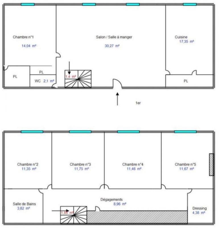 Vente Appartement à Saint-Étienne 5 pièces