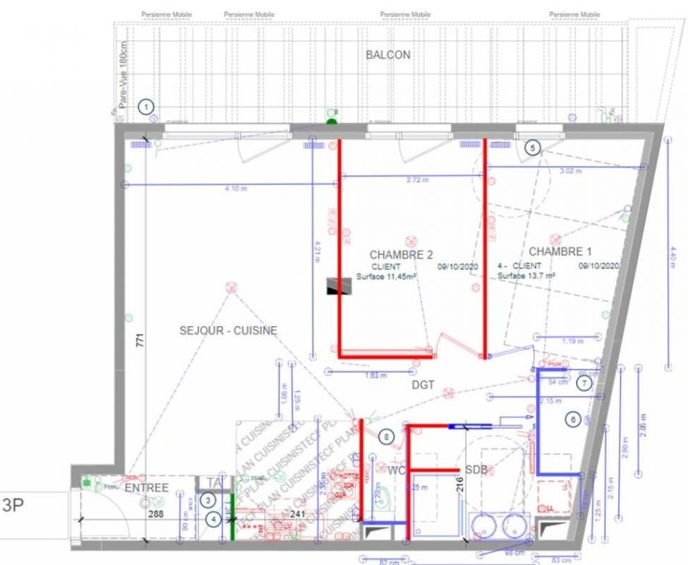 Location Appartement à Issy-les-Moulineaux 3 pièces