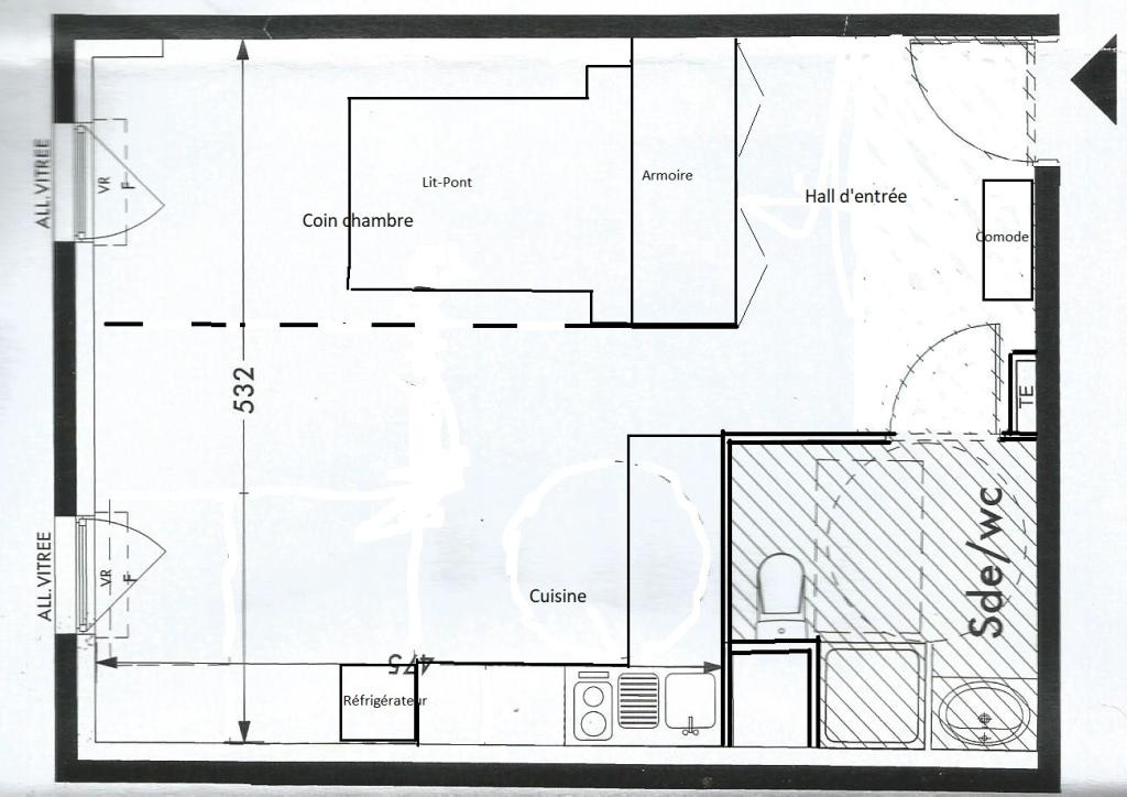 Location Appartement à Marseille 5e arrondissement 1 pièce