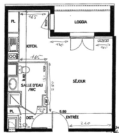 Location Appartement à Toulouse 1 pièce