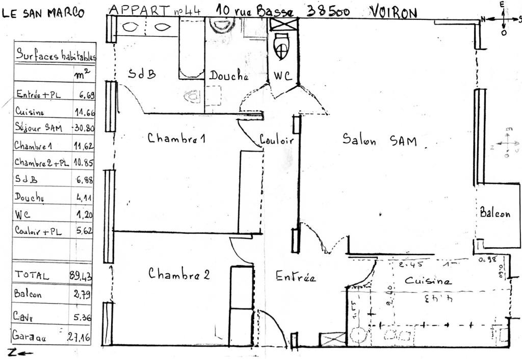 Location Appartement à Voiron 4 pièces