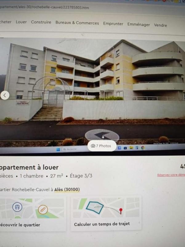 Location Appartement à Alès 2 pièces