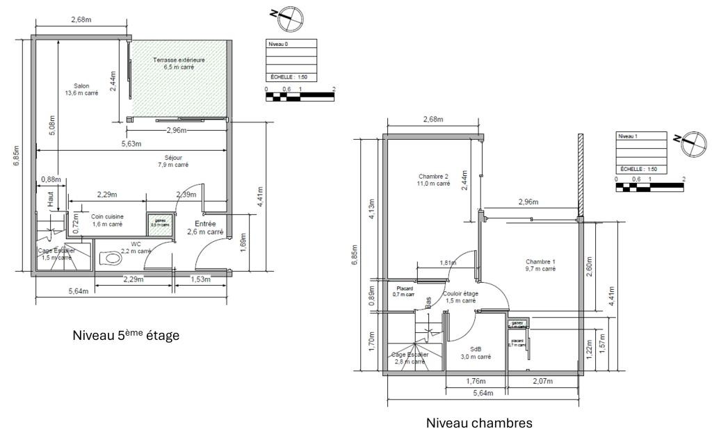 Location Appartement à Rennes 3 pièces