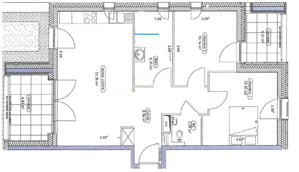 Location Appartement à Strasbourg 3 pièces