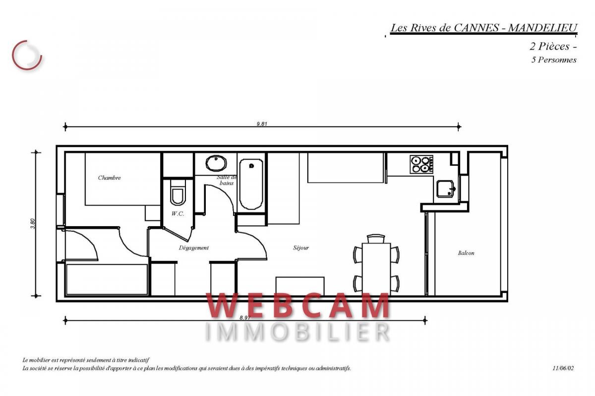 Vente Appartement à Mandelieu-la-Napoule 2 pièces