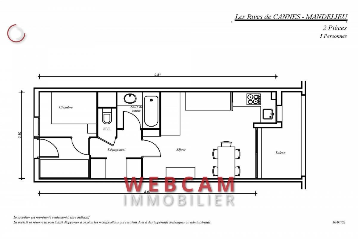 Vente Appartement à Mandelieu-la-Napoule 2 pièces