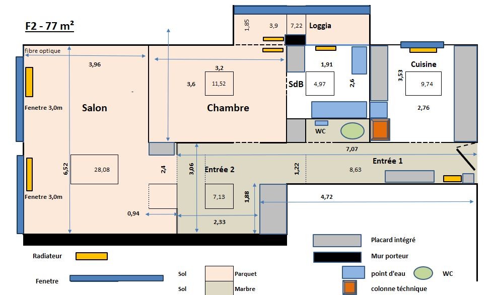 Vente Appartement à Colmar 3 pièces