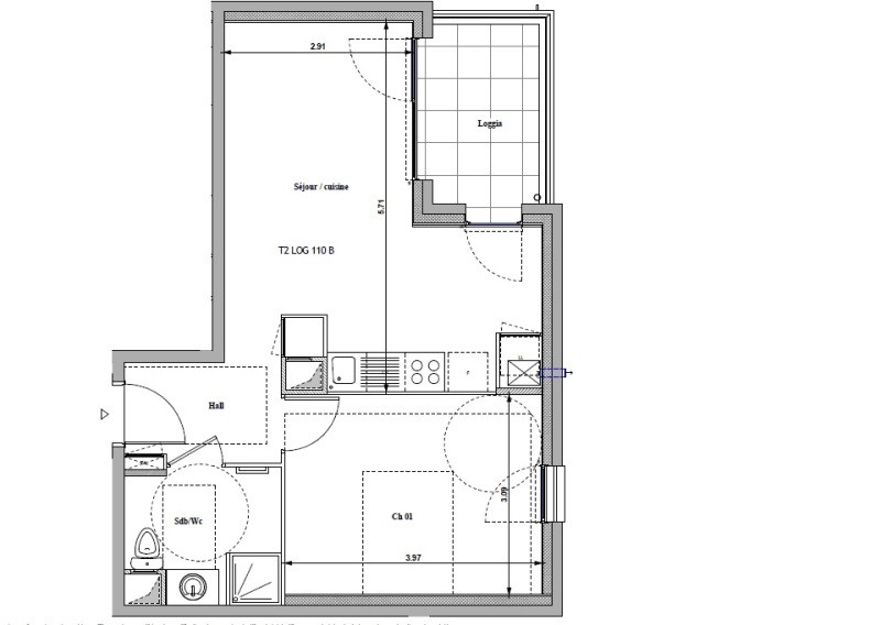 Location Appartement à Saint-Fons 2 pièces