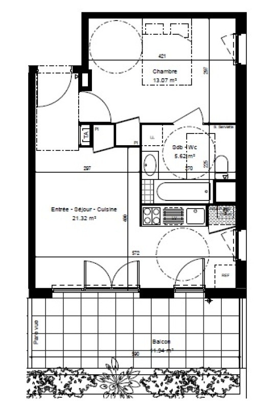 Location Appartement à Échirolles 2 pièces