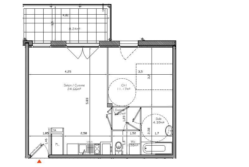 Location Appartement à Montélimar 2 pièces