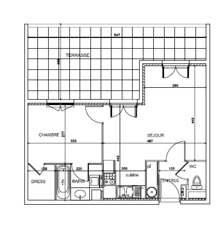 Location Appartement à Lyon 8e arrondissement 2 pièces