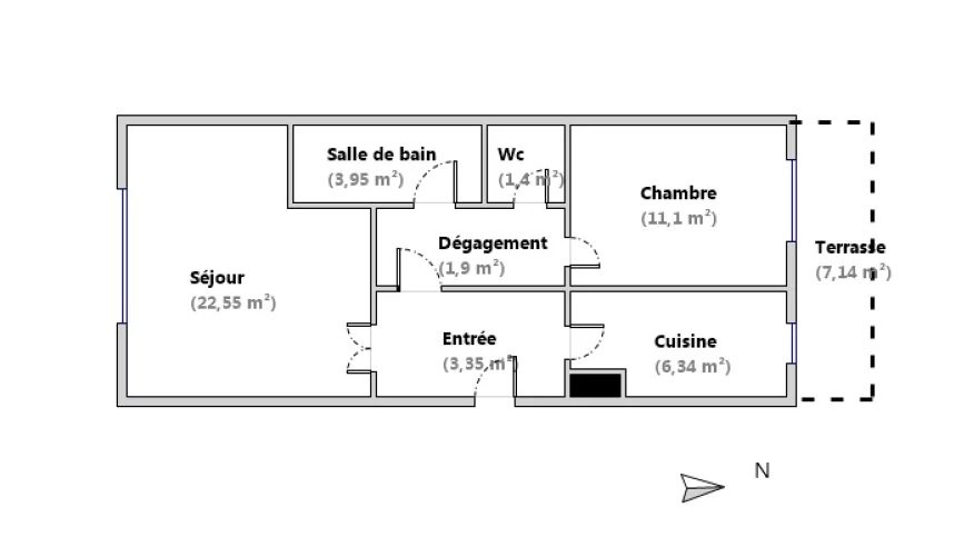 Vente Appartement à Saint-Laurent-du-Var 2 pièces