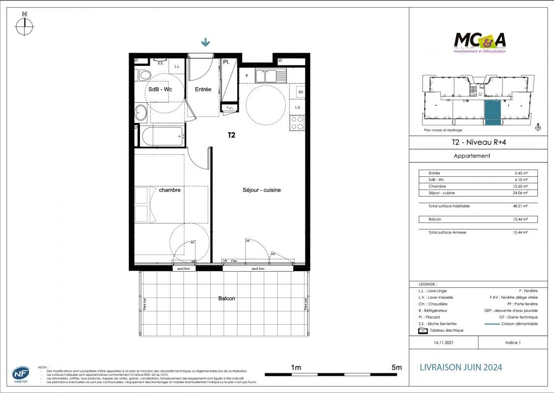 Vente Appartement à Mâcon 2 pièces