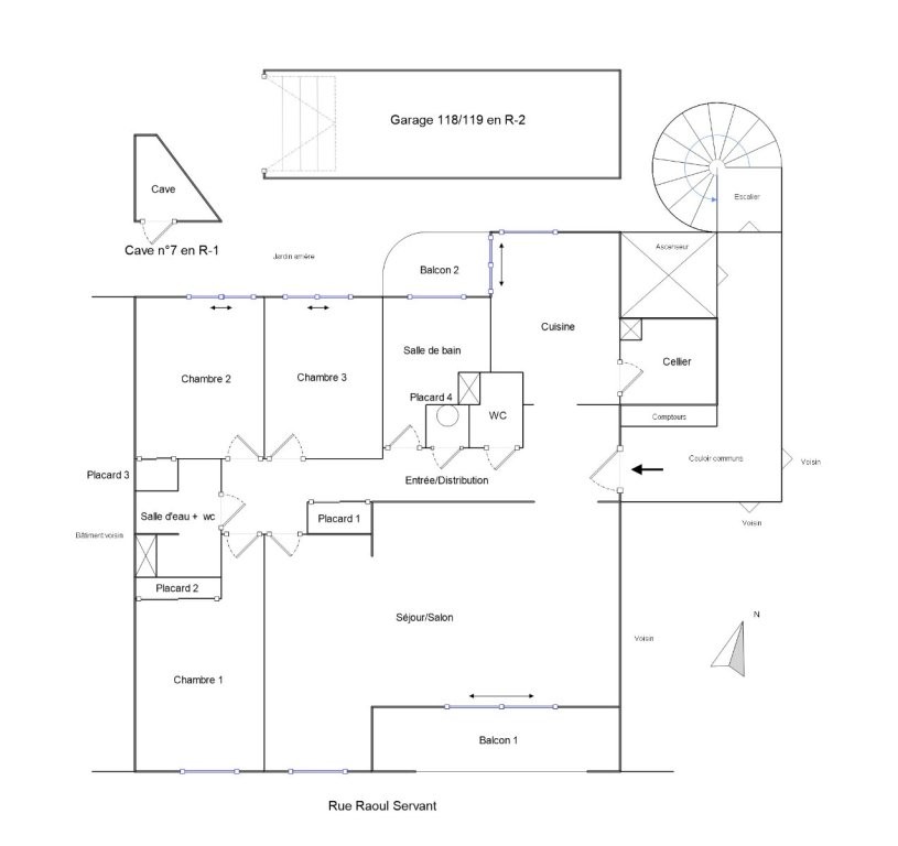 Vente Appartement à Lyon 7e arrondissement 4 pièces