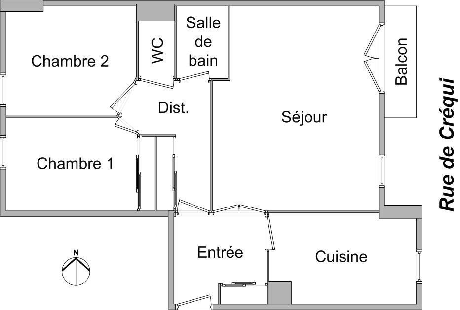 Location Appartement à Lyon 3e arrondissement 3 pièces