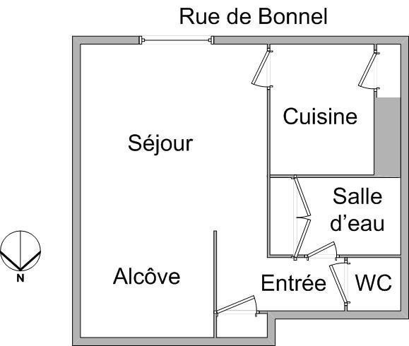 Location Appartement à Lyon 3e arrondissement 1 pièce