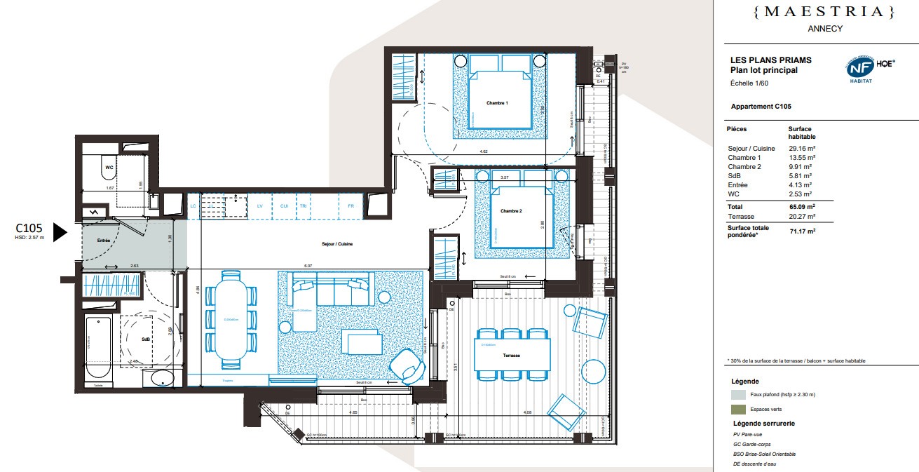 Vente Appartement à Annecy 3 pièces