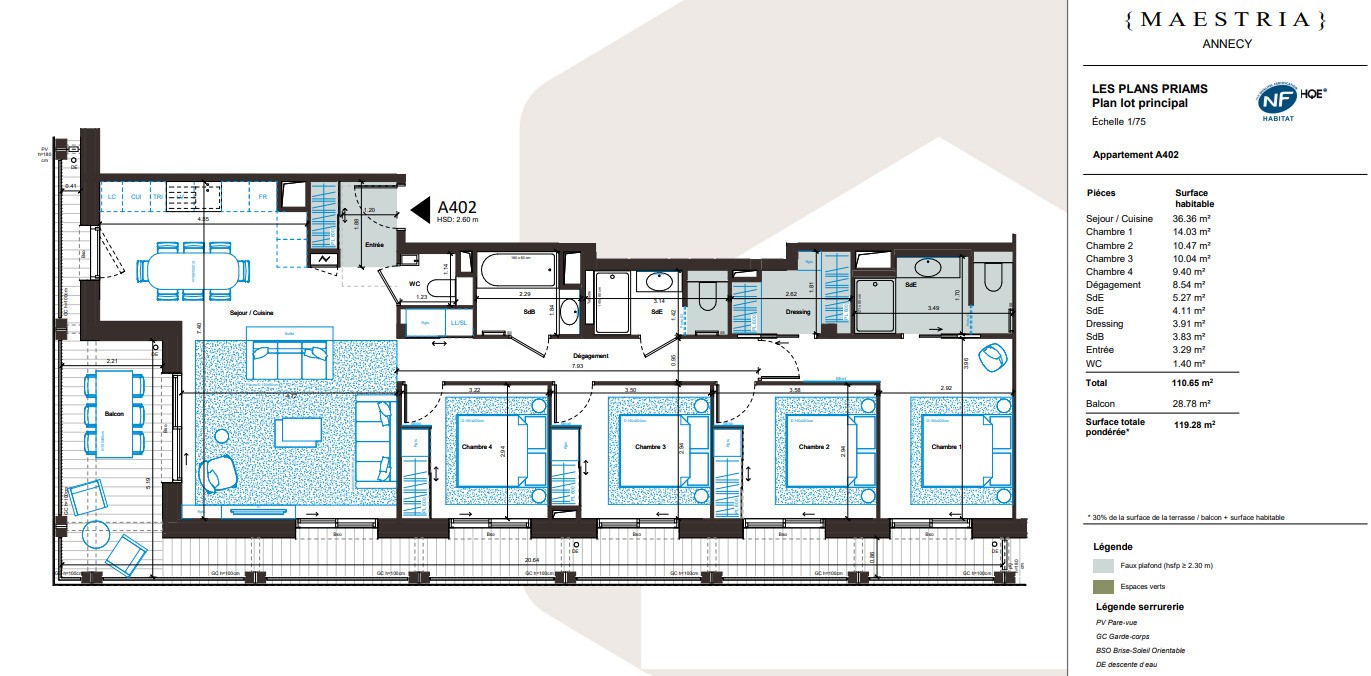 Vente Appartement à Annecy 5 pièces