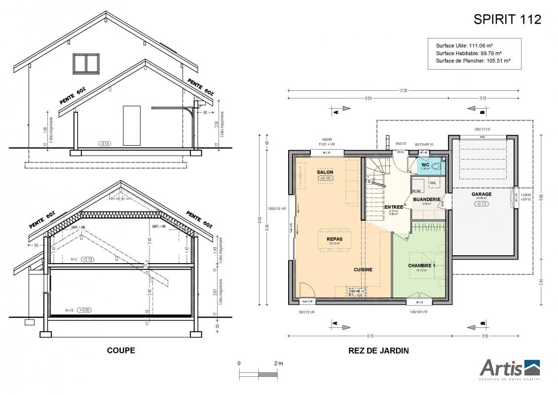 Construction Maison à Cranves-Sales 5 pièces