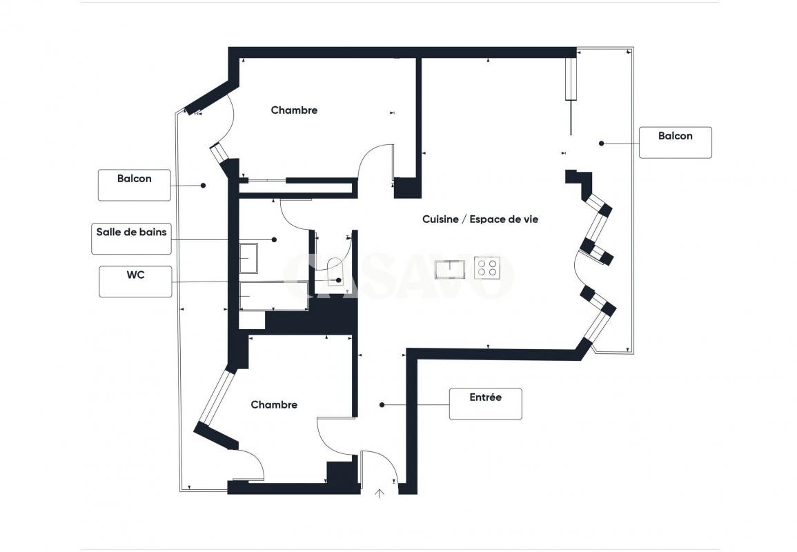 Vente Appartement à Saint-Cloud 3 pièces