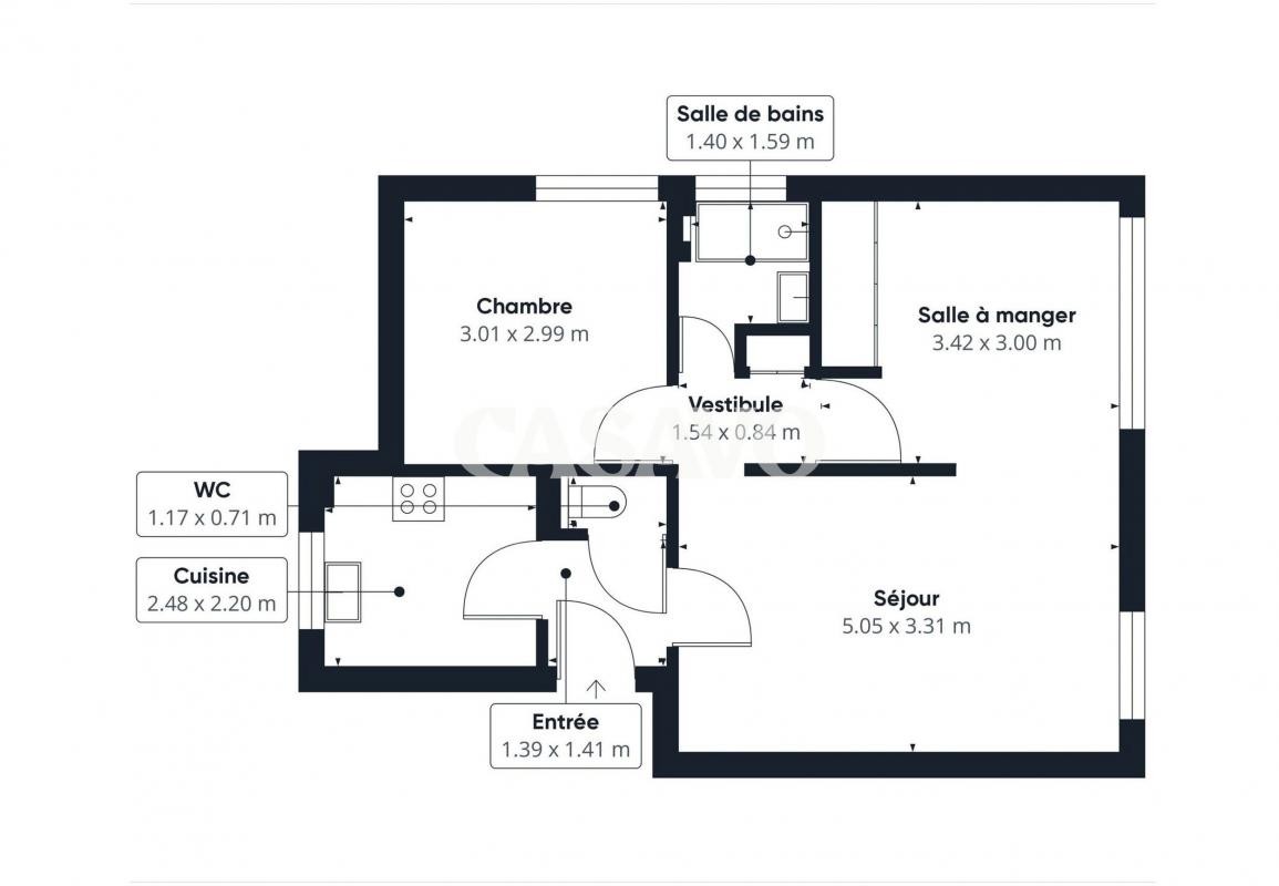 Vente Appartement à Saint-Cloud 3 pièces