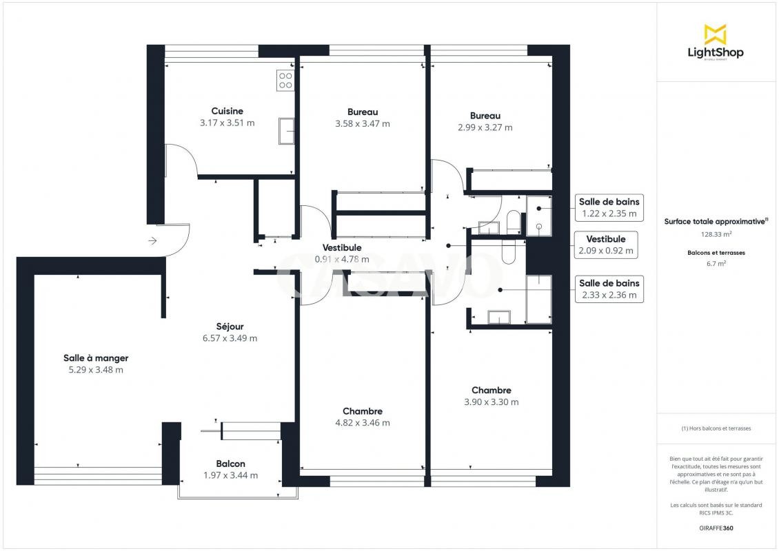 Vente Appartement à Caluire-et-Cuire 6 pièces