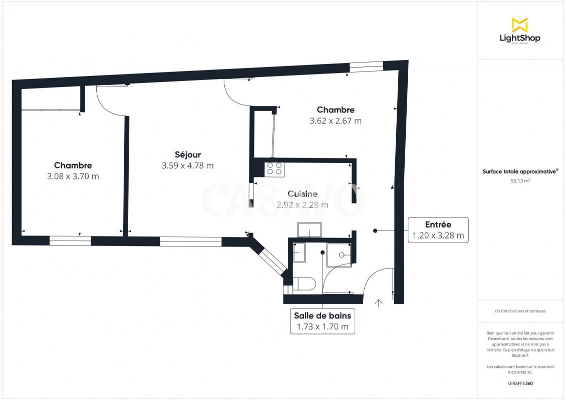 Vente Appartement à Paris Ménilmontant 20e arrondissement 3 pièces