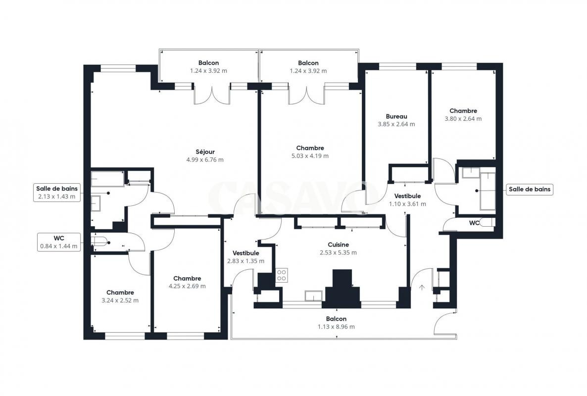 Vente Appartement à Saint-Cloud 7 pièces