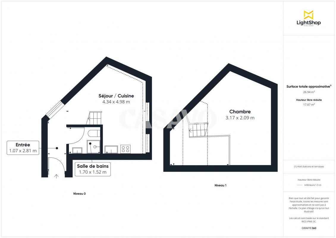 Vente Appartement à la Courneuve 1 pièce