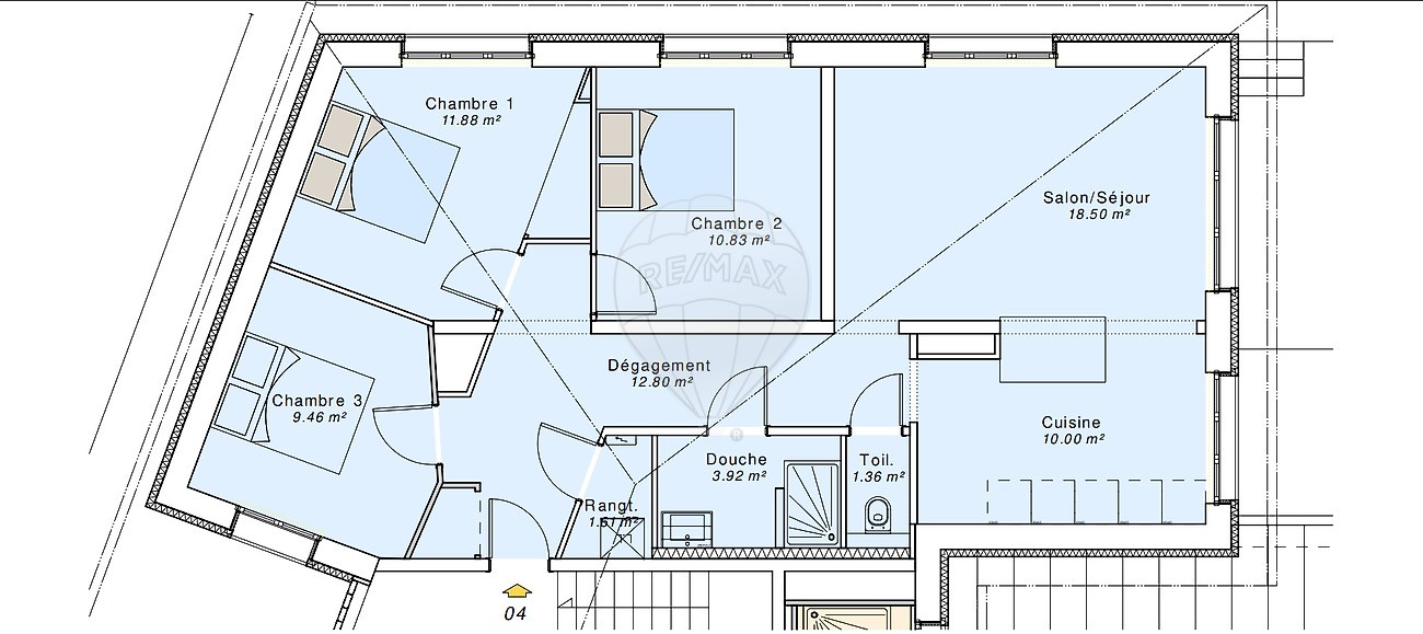 Location Appartement à Thaon-les-Vosges 4 pièces