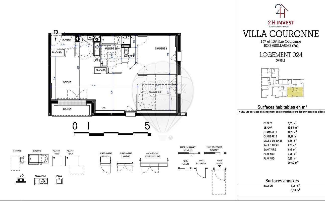 Vente Appartement à Bois-Guillaume 3 pièces