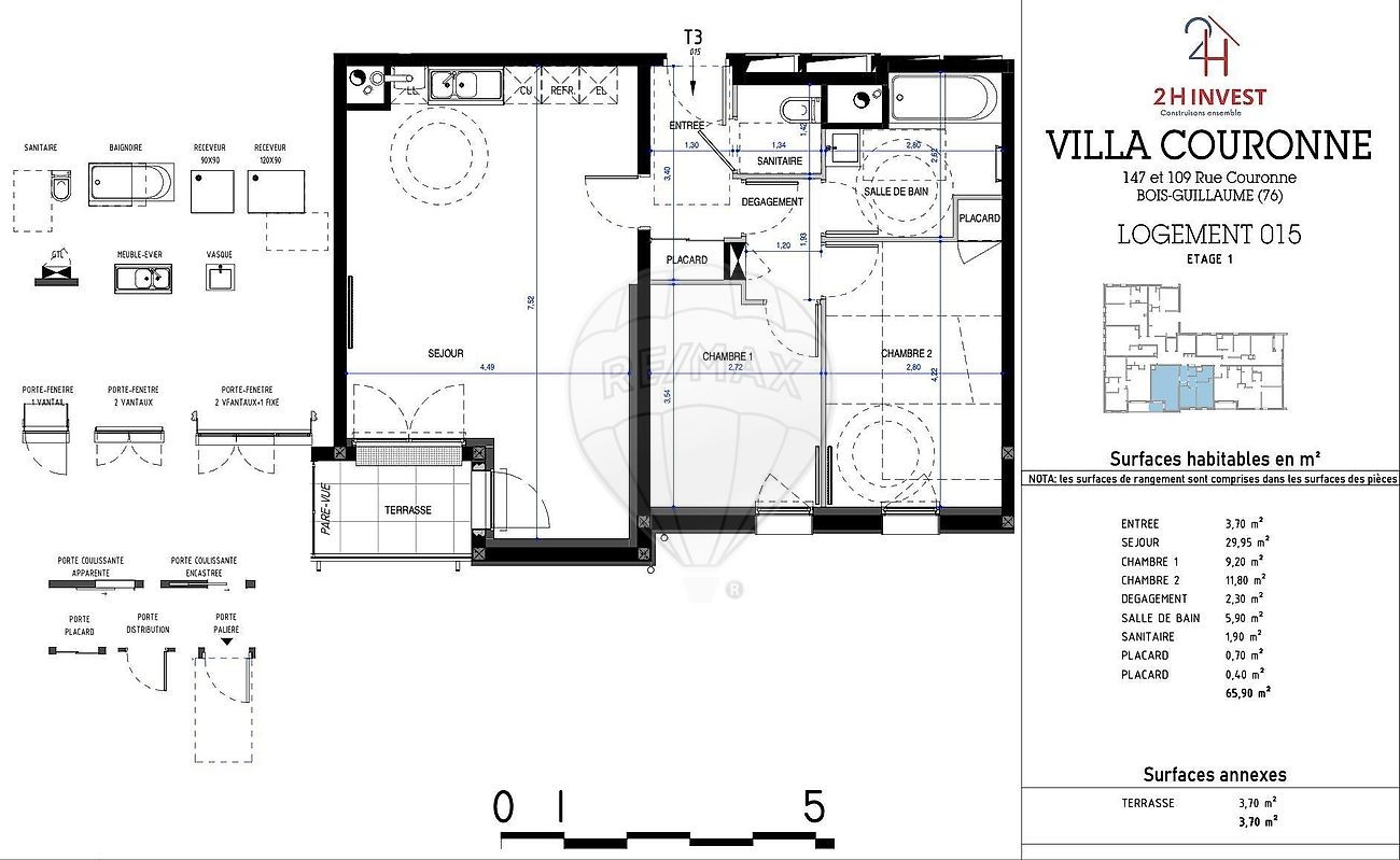 Vente Appartement à Bois-Guillaume 3 pièces