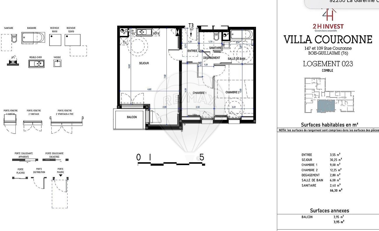 Vente Appartement à Bois-Guillaume 3 pièces