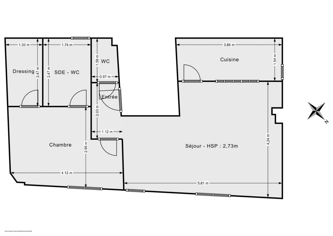 Vente Appartement à Paris Luxembourg 6e arrondissement 2 pièces