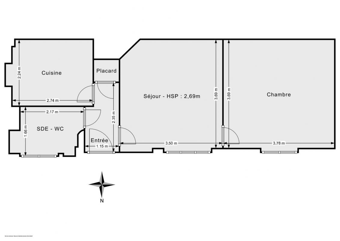 Vente Appartement à Paris Butte-Montmartre 18e arrondissement 2 pièces