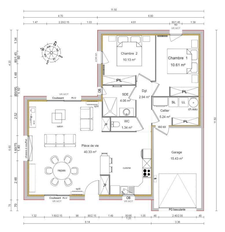 Construction Maison à Saint-Hilaire-de-Riez 4 pièces