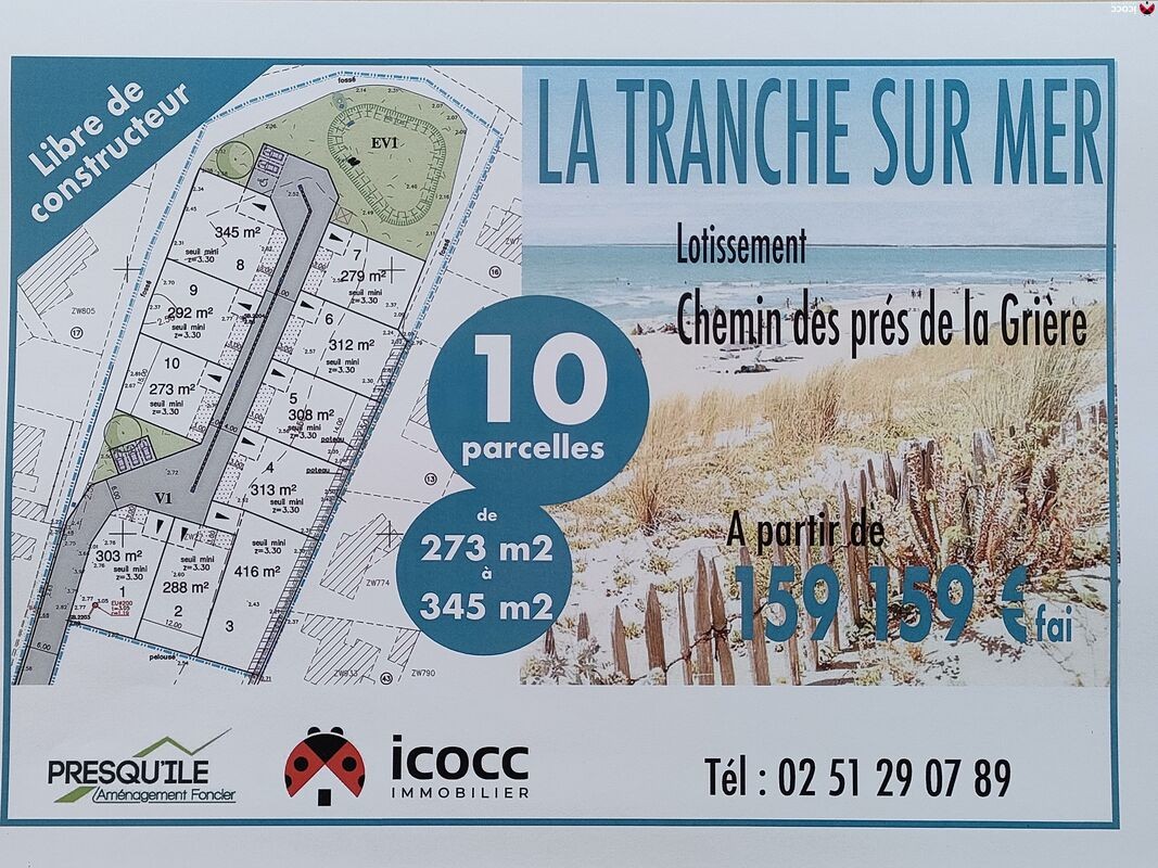 Vente Terrain à la Tranche-sur-Mer 0 pièce