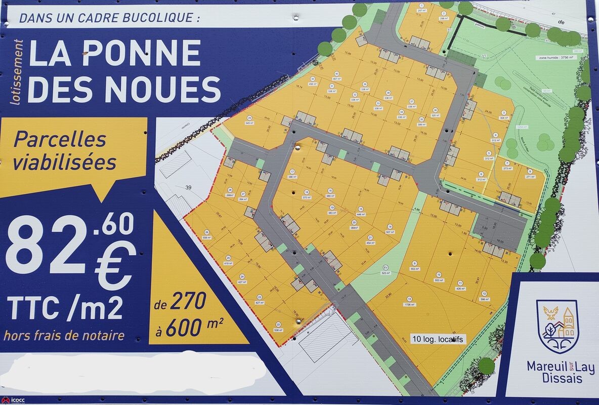 Vente Terrain à Mareuil-sur-Lay-Dissais 0 pièce