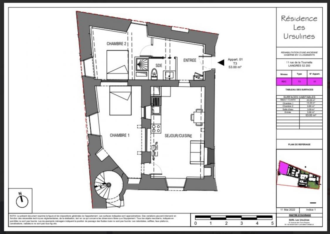 Vente Appartement à Langres 3 pièces