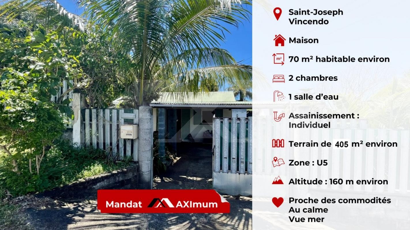 Vente Maison à Saint-Joseph 3 pièces