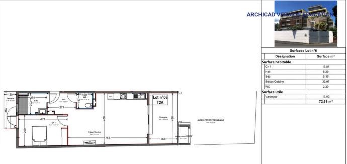 Location Appartement à Saint-Denis 2 pièces