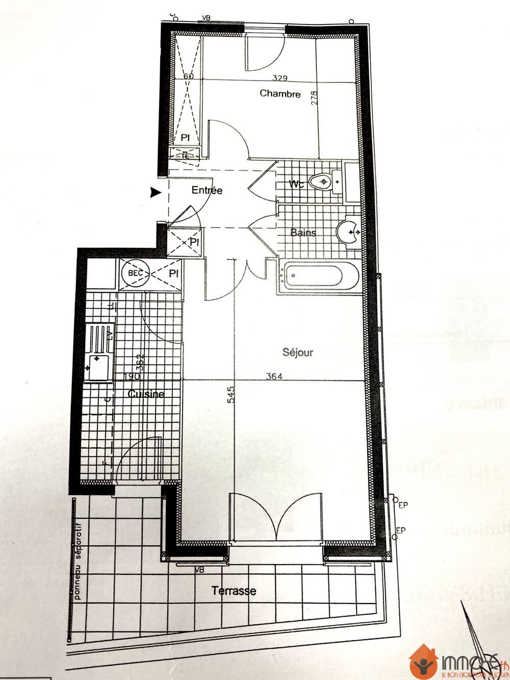 Vente Appartement à Ferrières-en-Brie 2 pièces