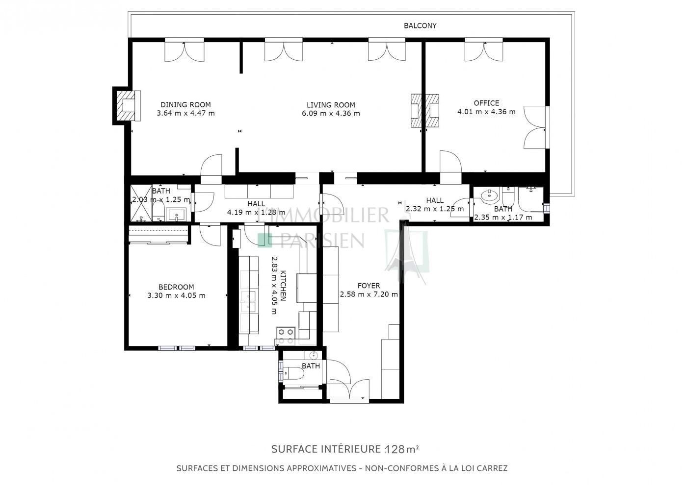 Vente Appartement à Paris Butte-Montmartre 18e arrondissement 5 pièces